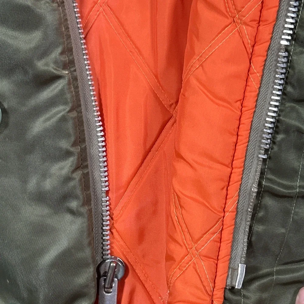 Vintage 70s USAF-Style N3B Snorkel Parka Heavy Duty Flight Jacket *Broken Zipper
